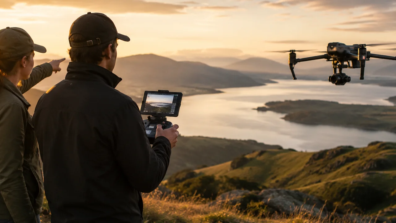 Filmagem e fotografia com drone